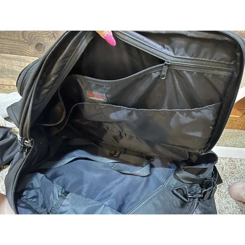 Vintage Tumi USA Black Ballistic Nylon Luggage Carry on Garment Bag 21
